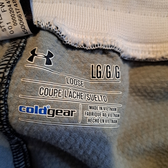 Under Armour Men's size Large loose Boston College black jogging pants, VGUC - Picture 9 of 9